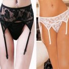 Sexy Women Ultra thin Lace Top Sheer Thigh High Silk Stockings Lingerie Garter Belt ITC875