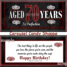 Aged To Perfection Milestone Birthday Candy Wrappers Printable DIY