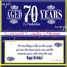 Aged To Perfection Milestone Birthday Candy Wrappers Printable DIY