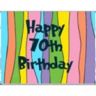 Trendy 70th Birthday Miniature Candy Wrappers Printable DIY