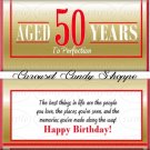 Aged To Perfection 50th Birthday Candy Wrappers Printable DIY