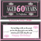 Aged To Perfection 60th Birthday Candy Wrappers Printable DIY