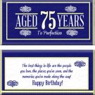 Milestone 75th Birthday Candy Wrappers Printable DIY