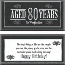 Milestone 80th Birthday Candy Wrappers Printable DIY