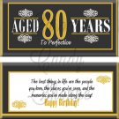 Milestone 80th Birthday Candy Wrappers Printable DIY