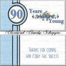 Milestone 90th Birthday Candy Wrappers Printable DIY
