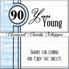 Milestone 90th Birthday Candy Wrappers Printable DIY