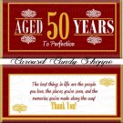 Milestone 50th Birthday Candy Wrappers Printable DIY