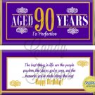 Milestone 90th Birthday Candy Wrappers Printable DIY