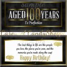 Milestone 100th Birthday Candy Wrappers Printable DIY
