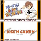 Kickin Karate Boy Birthday Candy Wrappers Printable DIY