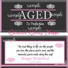 Aged To Perfection Birthday Candy Wrappers Printable DIY