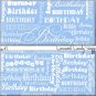 Lt Blue Word Art Happy Birthday Candy Wrappers Printable DIY