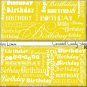 Lemonade Yellow Word Art Happy Birthday Candy Wrappers Printable DIY