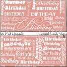 Lemonade Pink Word Art Happy Birthday Candy Wrappers Printable DIY