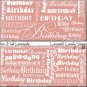 Lemonade Pink Word Art Happy Birthday Candy Wrappers Printable DIY