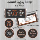 Aged To Perfection Birthday Candy Wrappers Cupcake Toppers Printable DIY