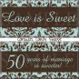 Love is Sweet 50th Anniversary Candy Wrappers Printable DIY