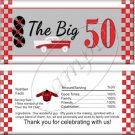 The Big 50 Fabulous 50's Birthday Candy Wrappers Printable DIY