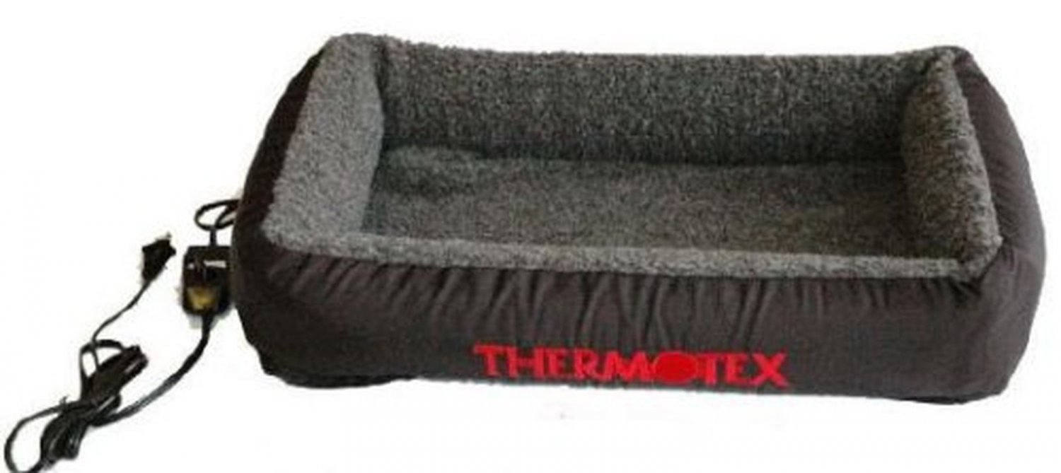Thermotex Infrared Therapeutic Pet Bed Large Sherpa Grey