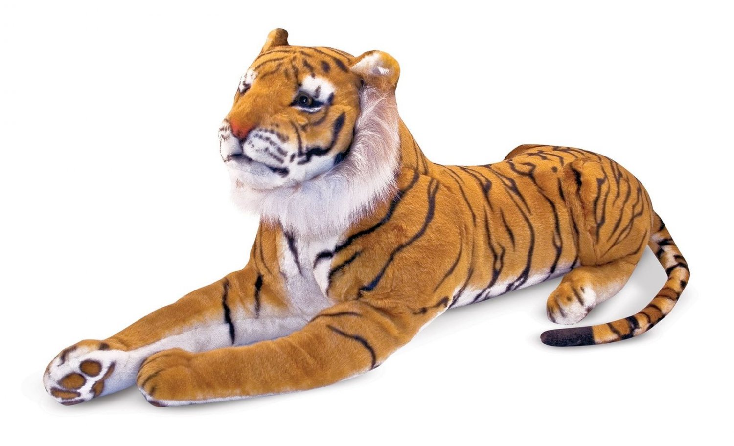 lifelike stuffed tiger