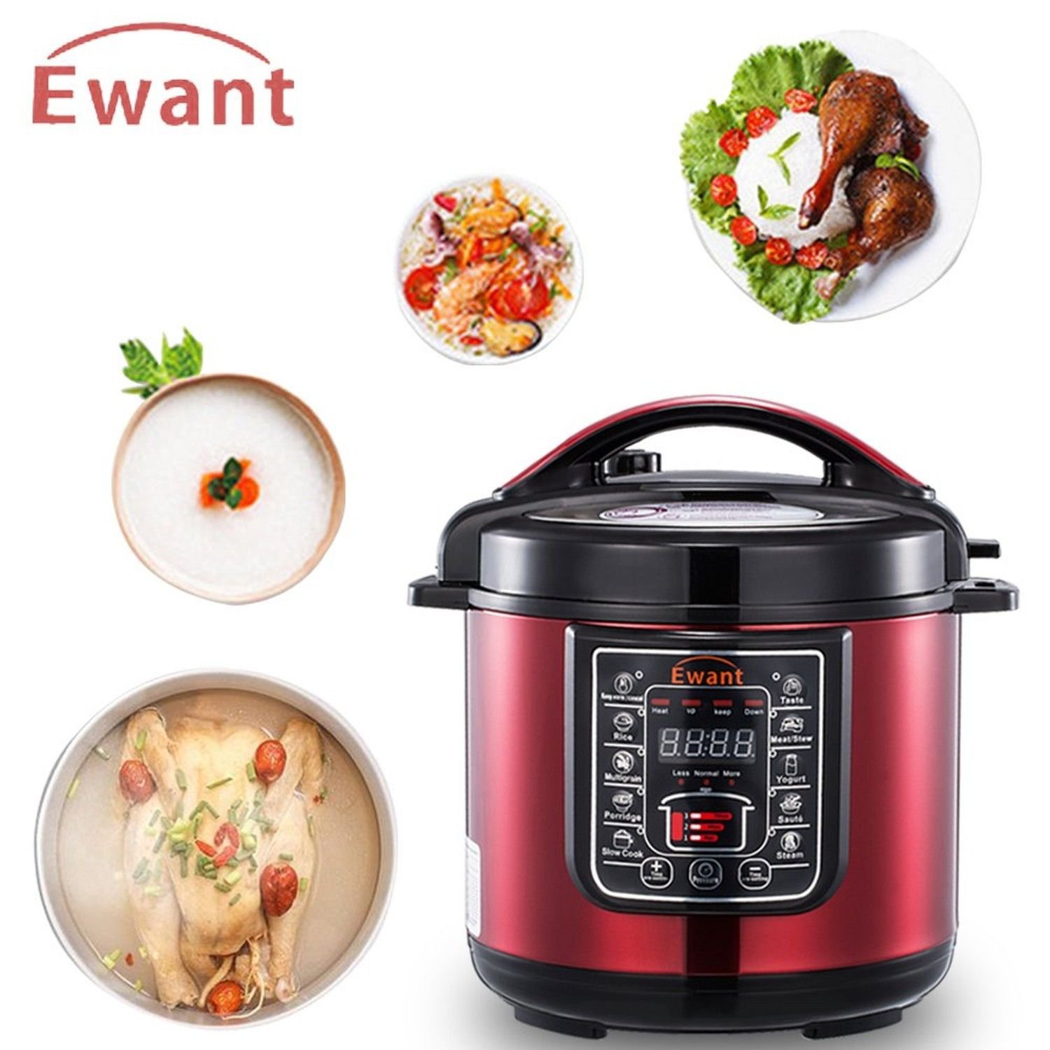 Ewant 9-in-1 Multi-functional Electric Pressure Cooker, Pressure Cooker ...