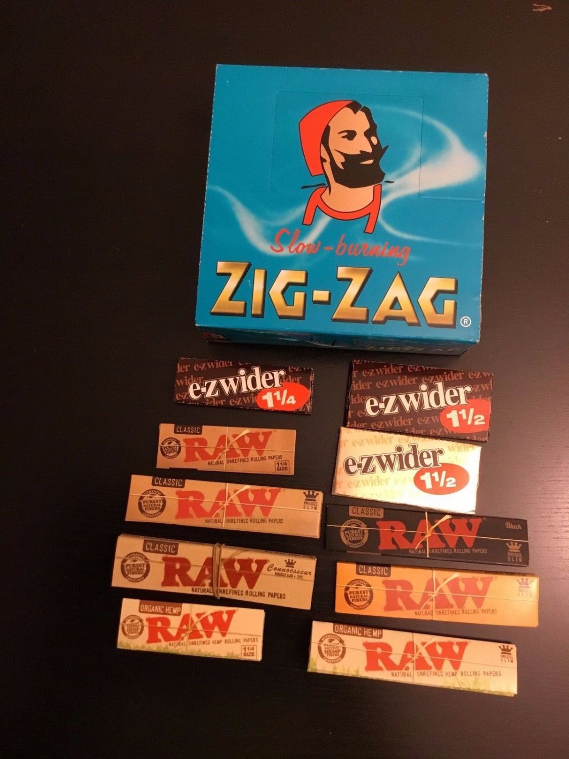 Rolling Papers Bundle ZigZag Blue 1box 50 Booklets Ez Wider & Raw