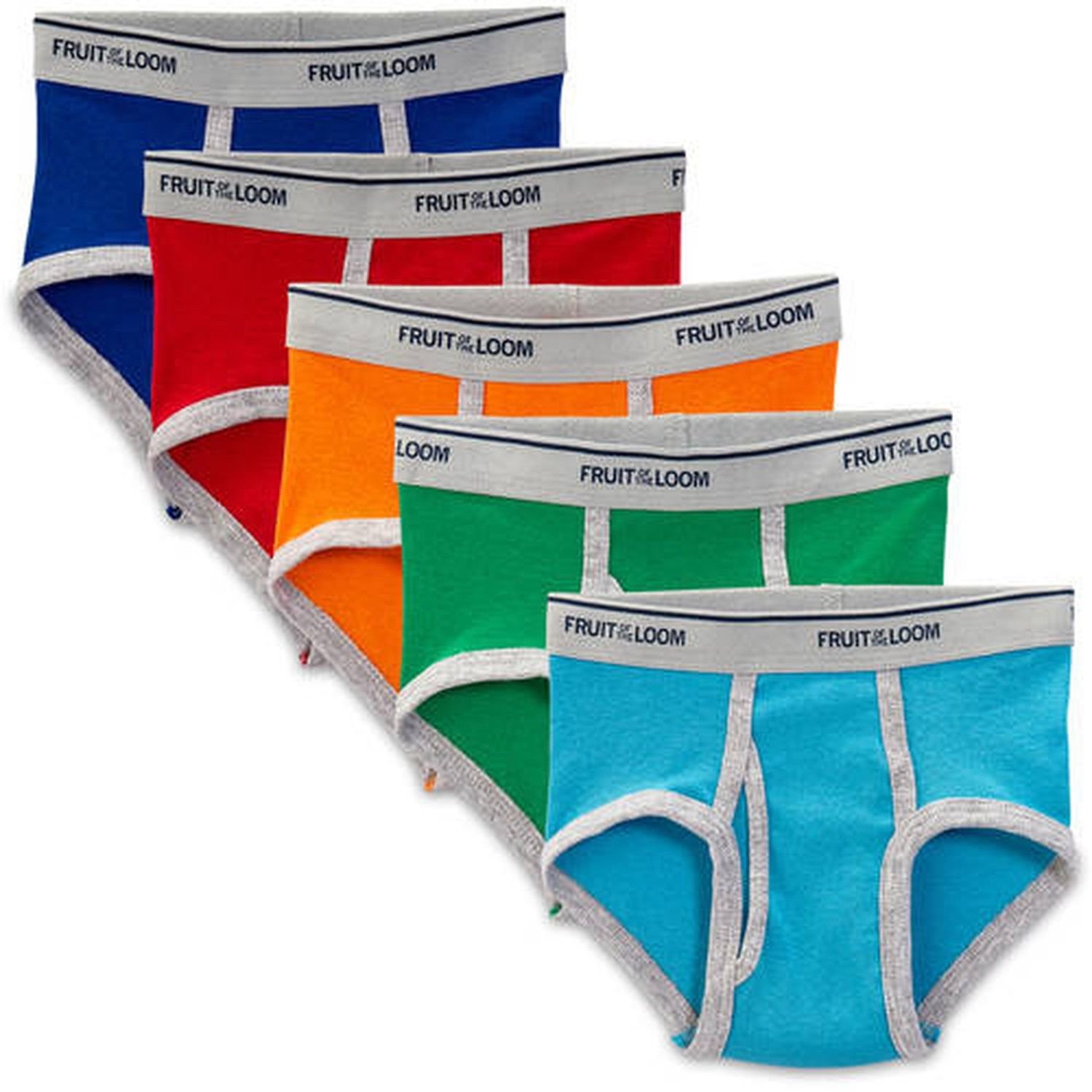 Fruit of the Loom Toddler Boys' Assorted Color Boxer Briefs, 5 Pack 4 Years
