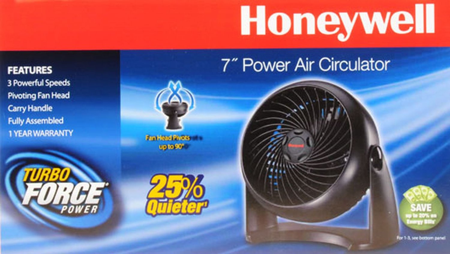 Honeywell Table Air Circulator Fan Ht-900, Black