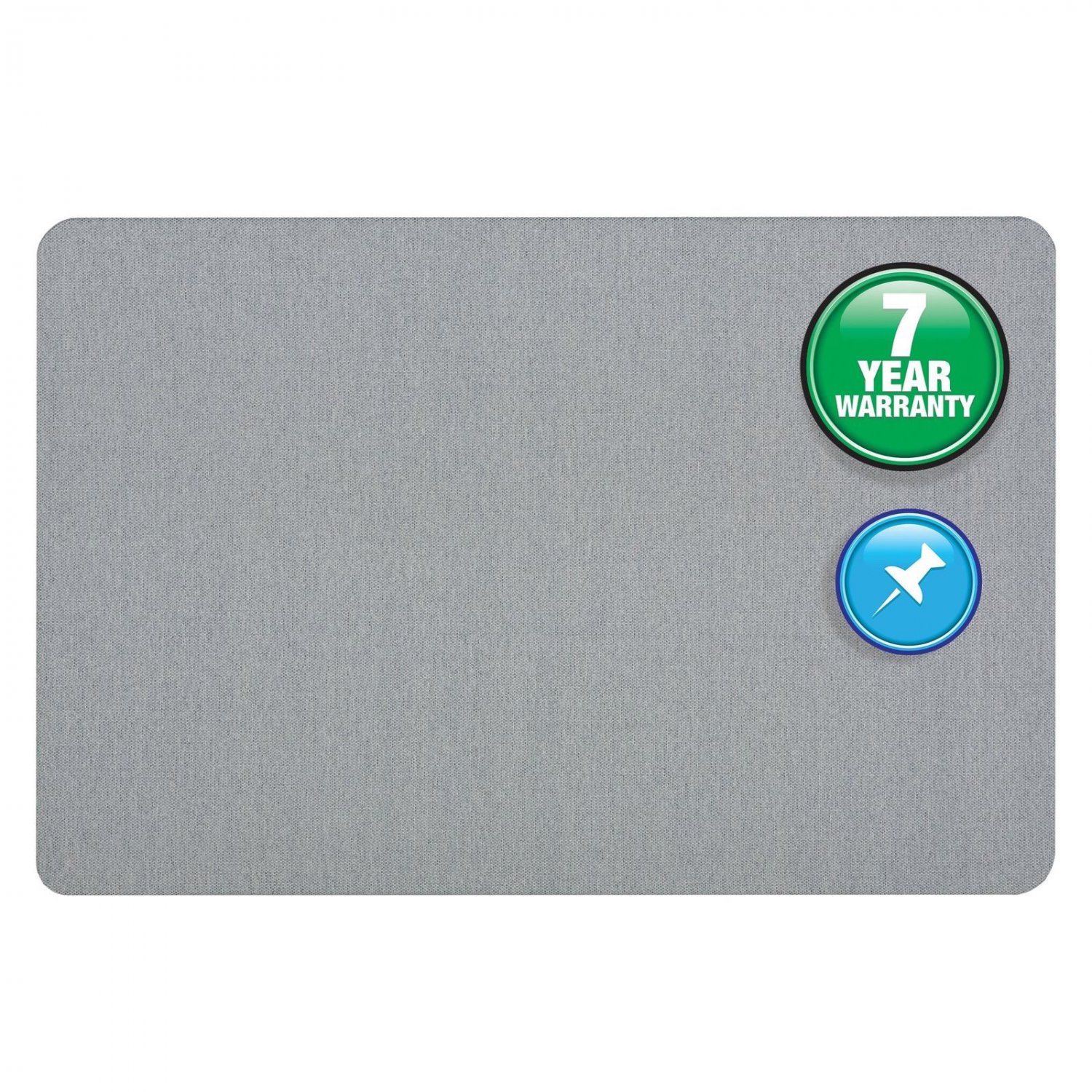 Quartet Fabric Bulletin Board, 3' x 2', Frameless, Oval Office, Light