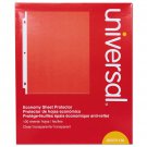 Universal Top-Load Poly Sheet Protectors, Economy, Letter, 100/Box Clear