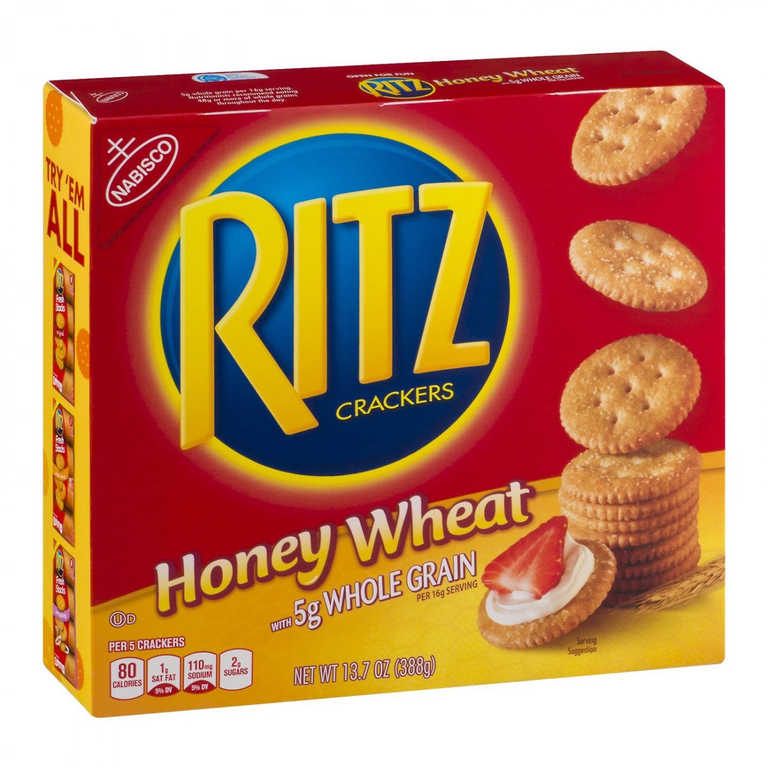 Nabisco Ritz Crackers Honey Wheat, 13.7 OZ Other