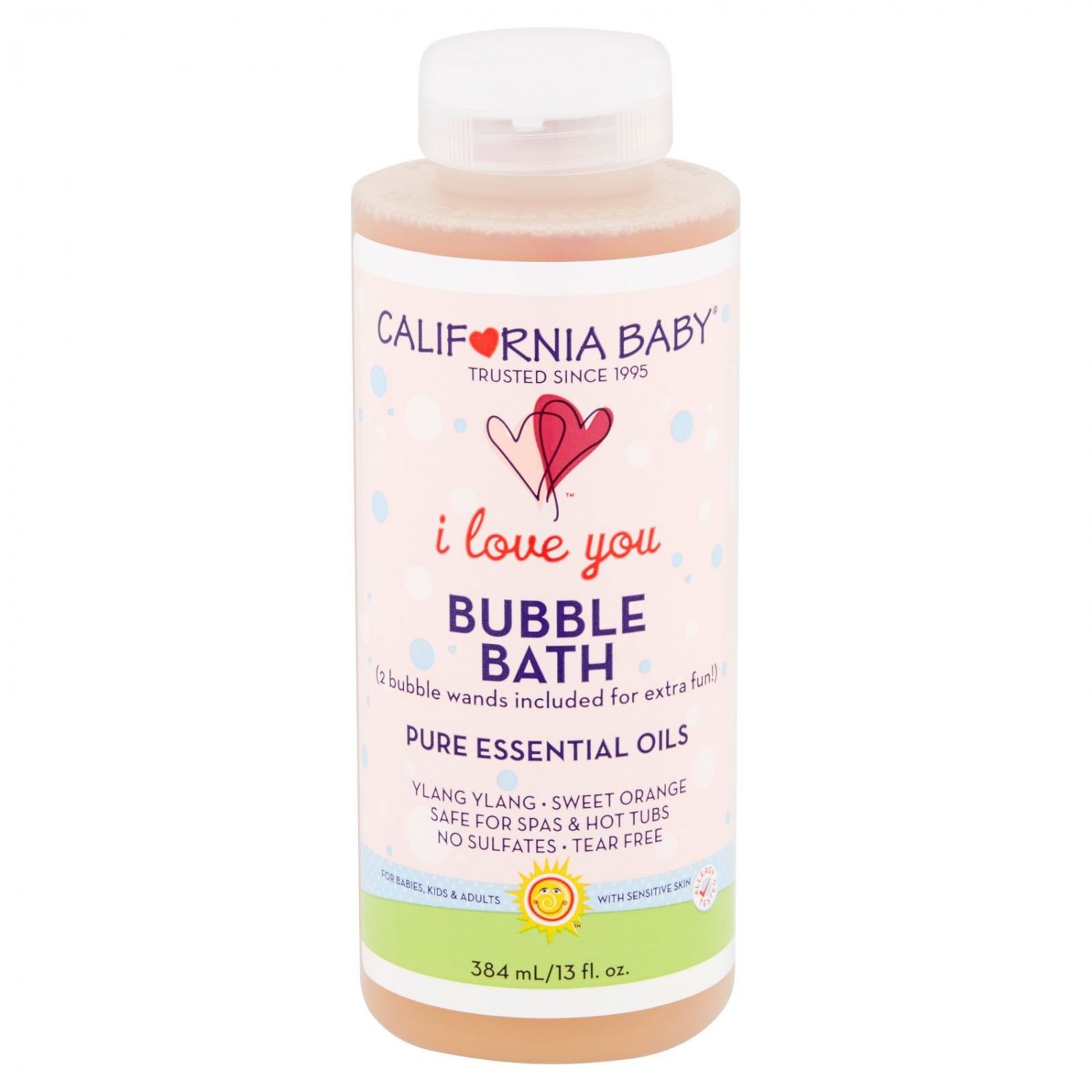 California Baby I Love You Bubble Bath, 13 fl oz Beige 10.1 15 Oz.
