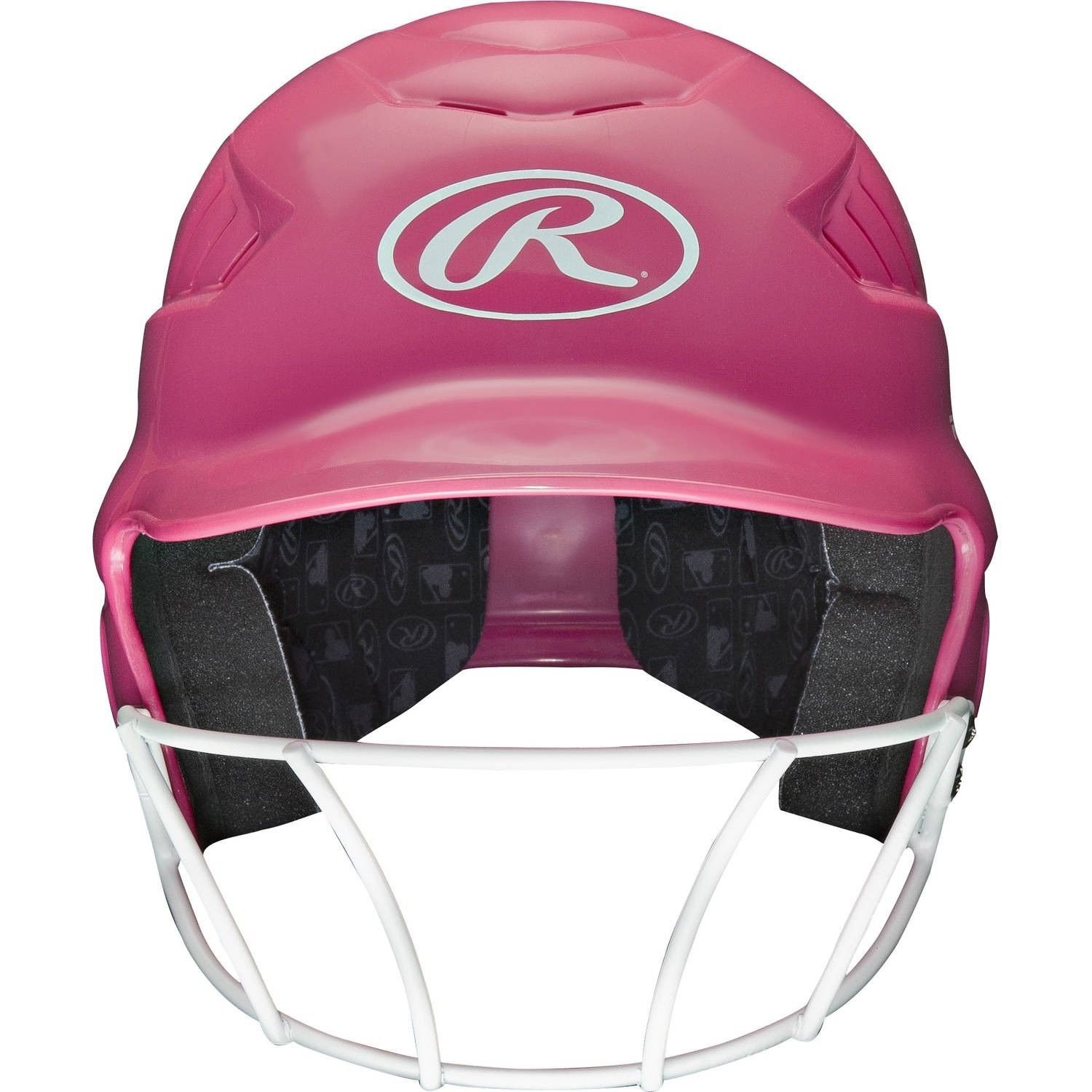 Rawlings Pink Fastpitch Softball Helmet with Face Guard