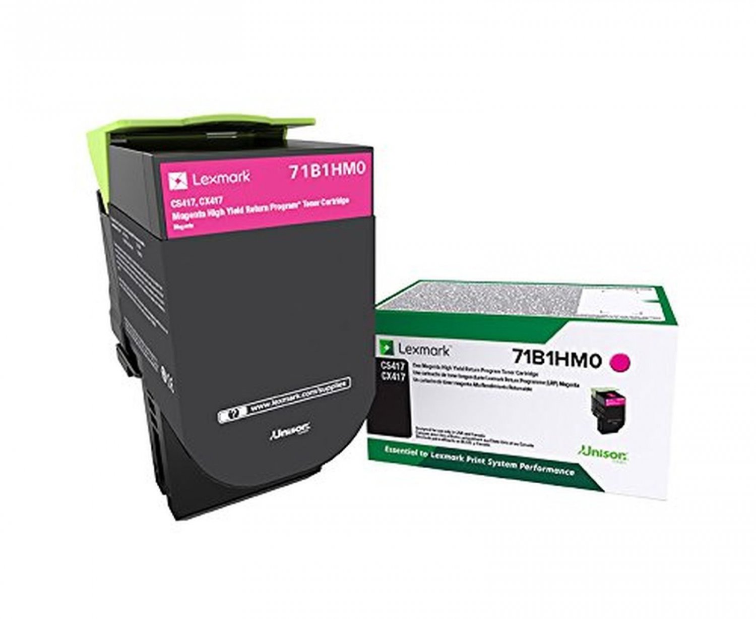 Lexmark 71B1HM0 CS417dn CX417de CS517de CX517de Magenta High Yield ...