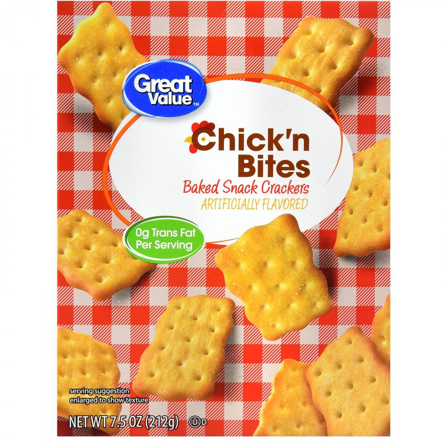 Great Value Chick' n Bites Crackers, 7.5 oz