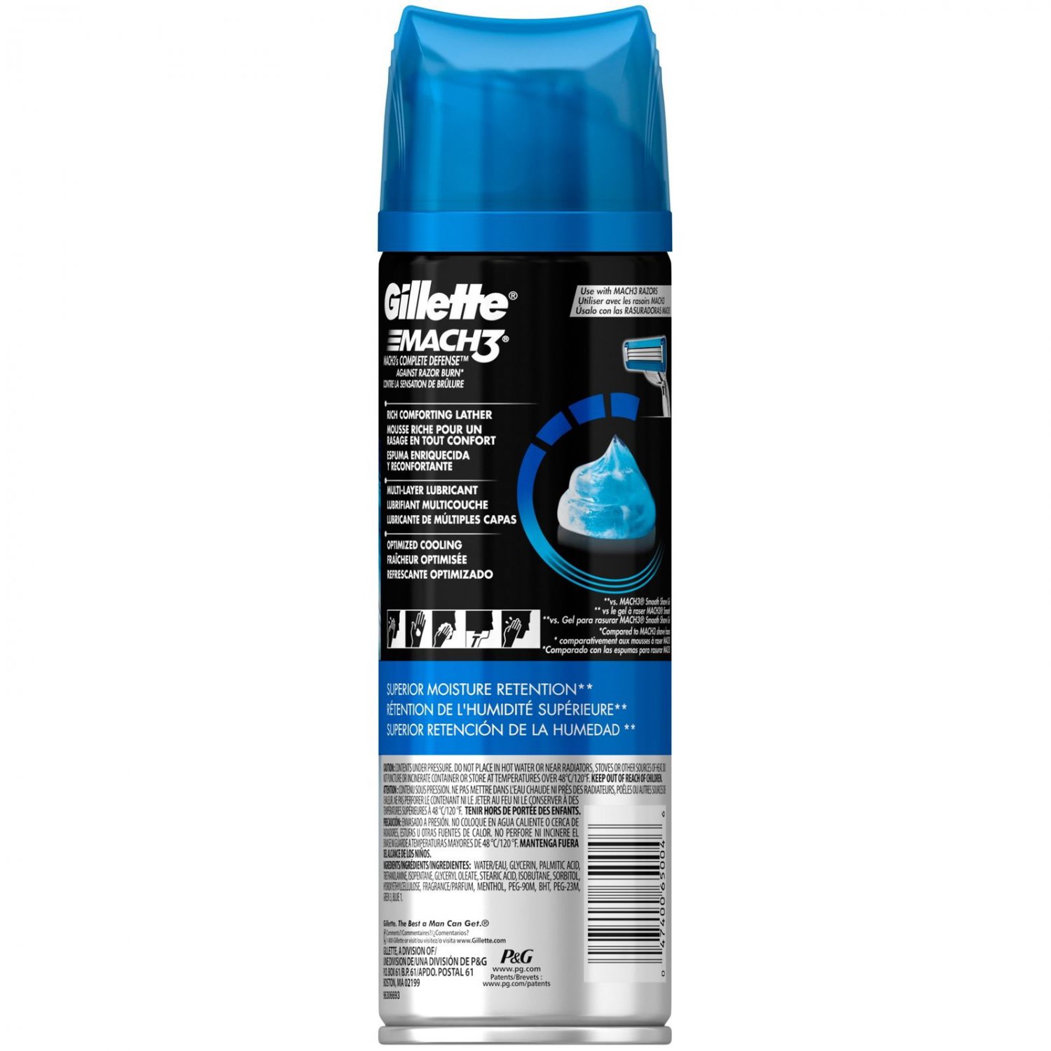 Gillette Mach3 Shave Gel Extra Comfort 7 Oz Multicolor