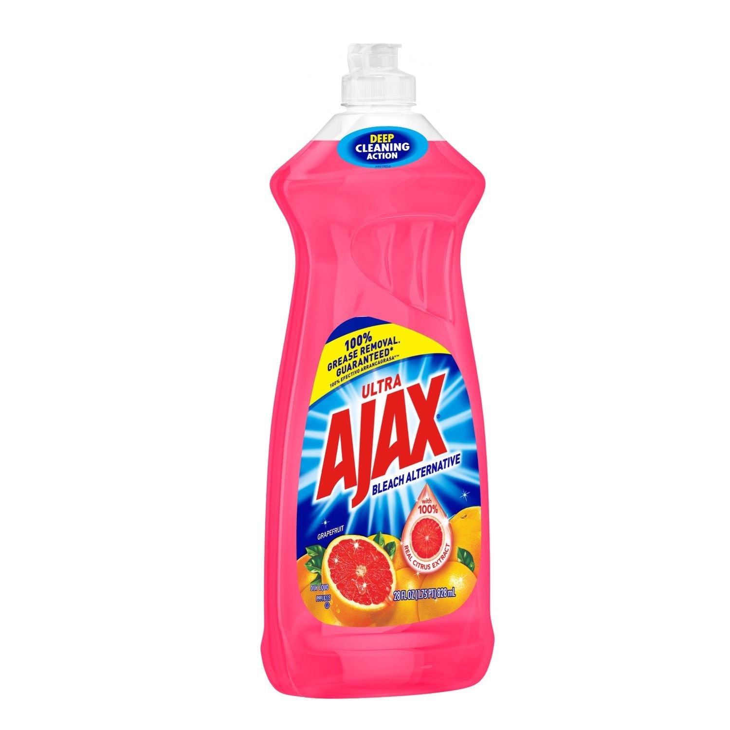 Ajax Ultra Triple Action Liquid Dish Soap, Bleach Alternative