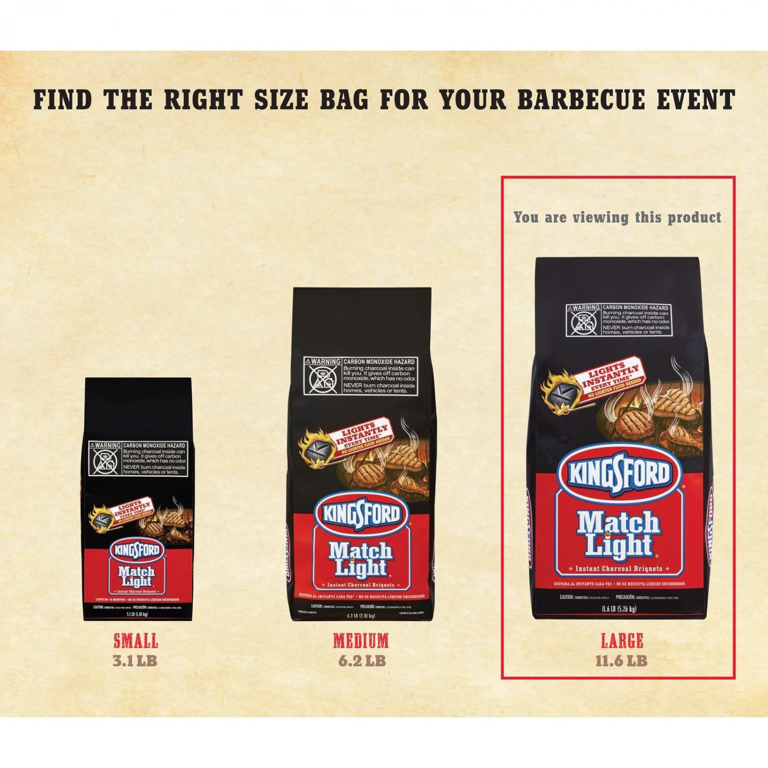 Kingsford Match Light Charcoal Briquettes, 11.6 lbs Multicolor BAG