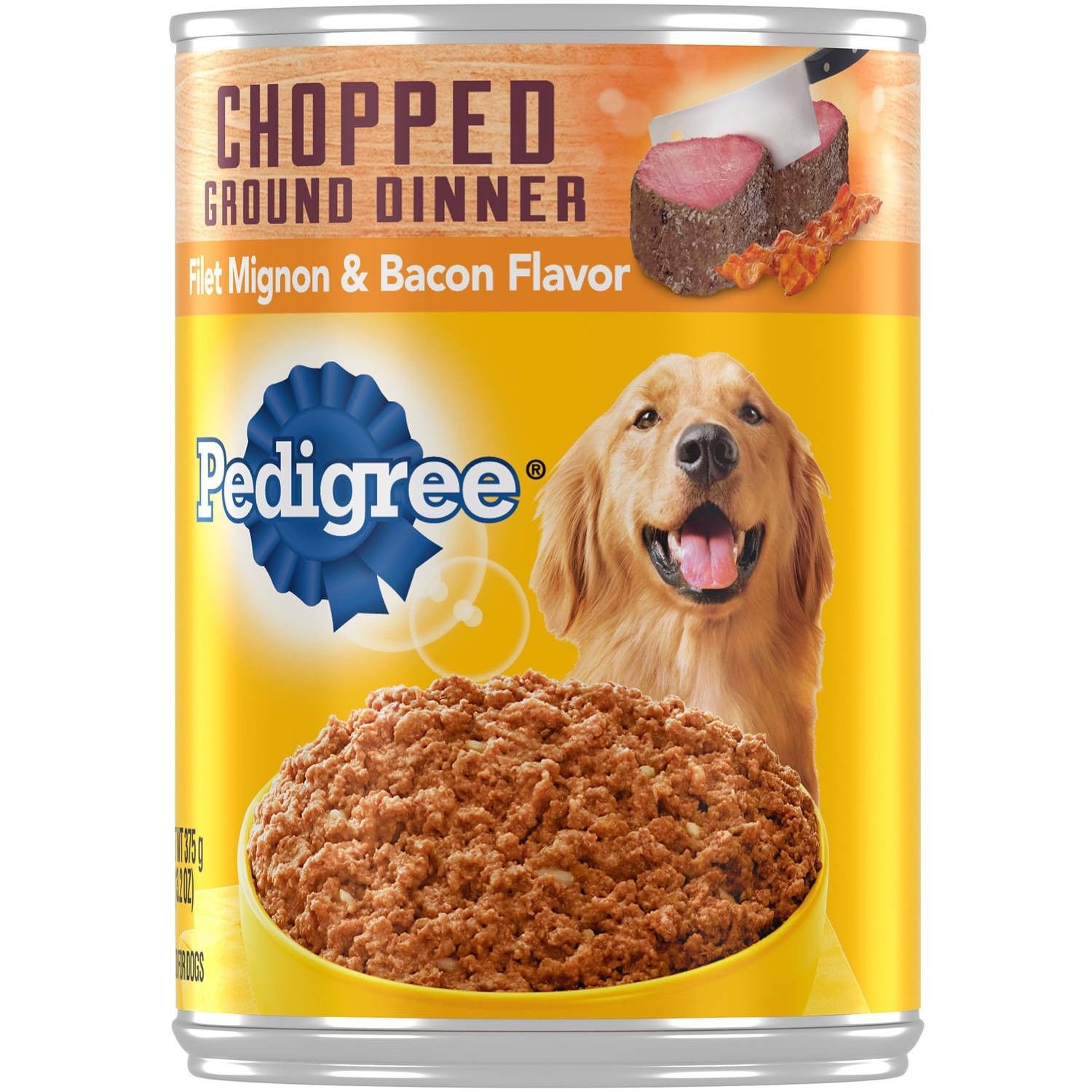 Pedigree Chopped Ground Dinner Filet Mignon & Bacon Flavor Canned Dog