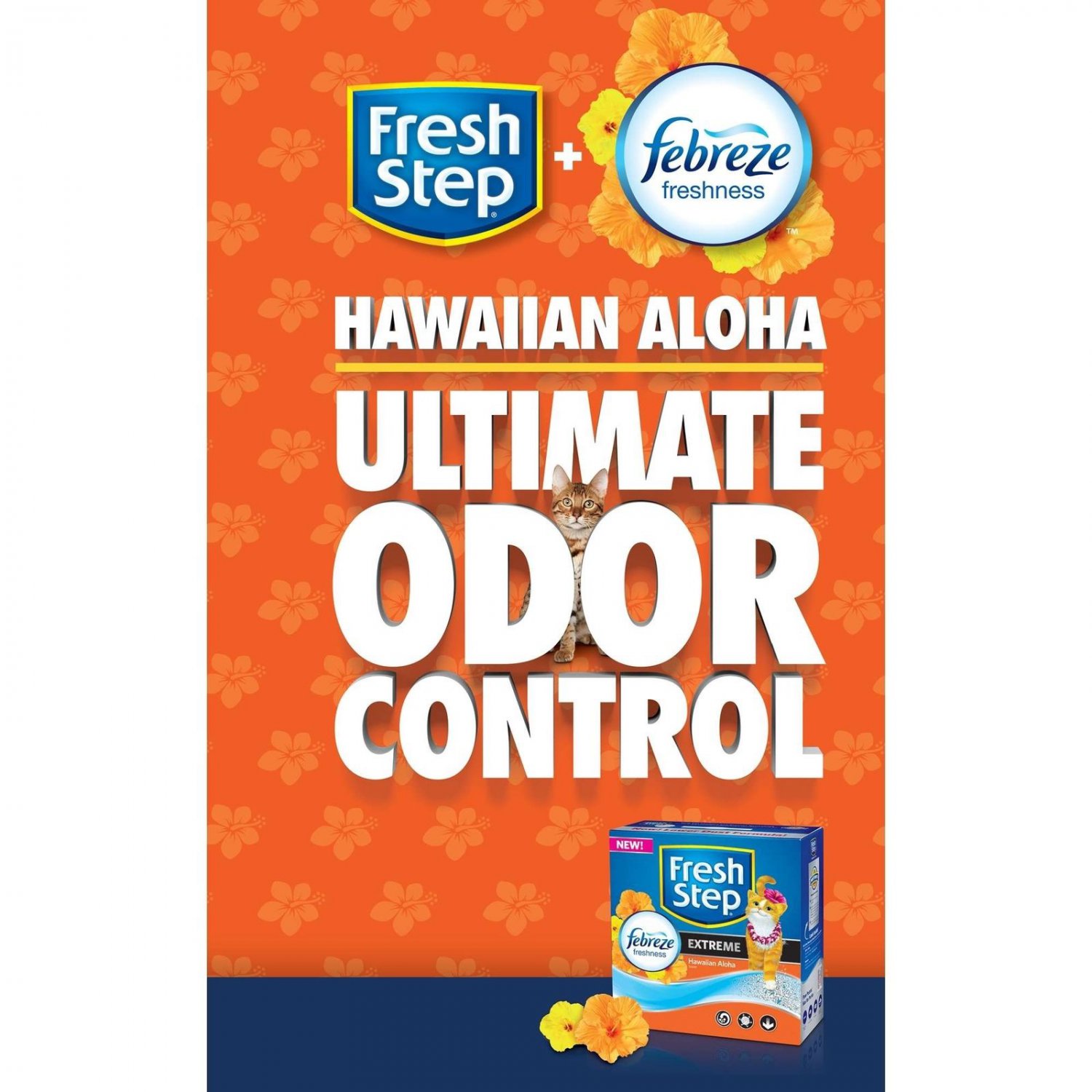 Fresh Step Extreme With Febreze Freshness Hawaiian Aloha Clumping Cat Litter,...
