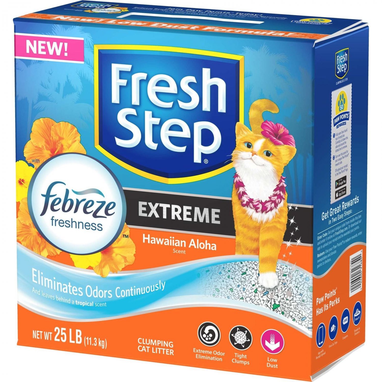 Fresh Step Extreme With Febreze Freshness Hawaiian Aloha Clumping Cat