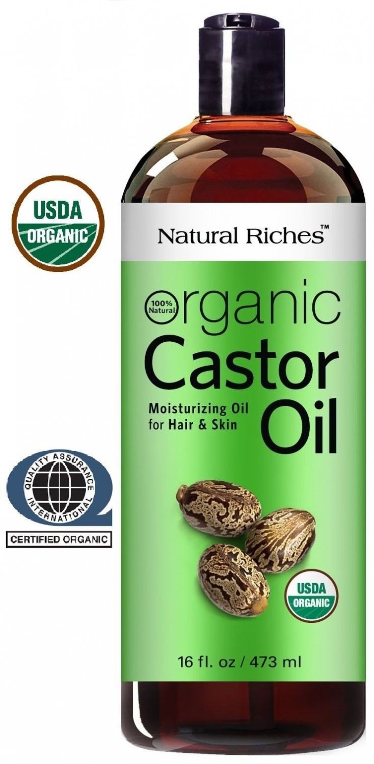 Thick Hair Organic Castor Oil Cold Pressed For Hair Loss Dandruff 100 Pure U 4014