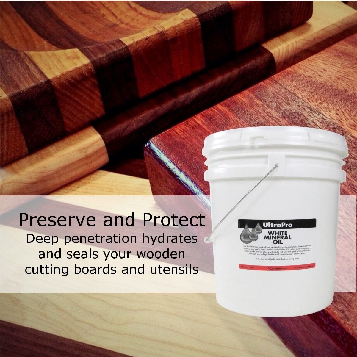 5 Gal Food Grade Mineral Oil for Stainless Steel, Cutting Boards and