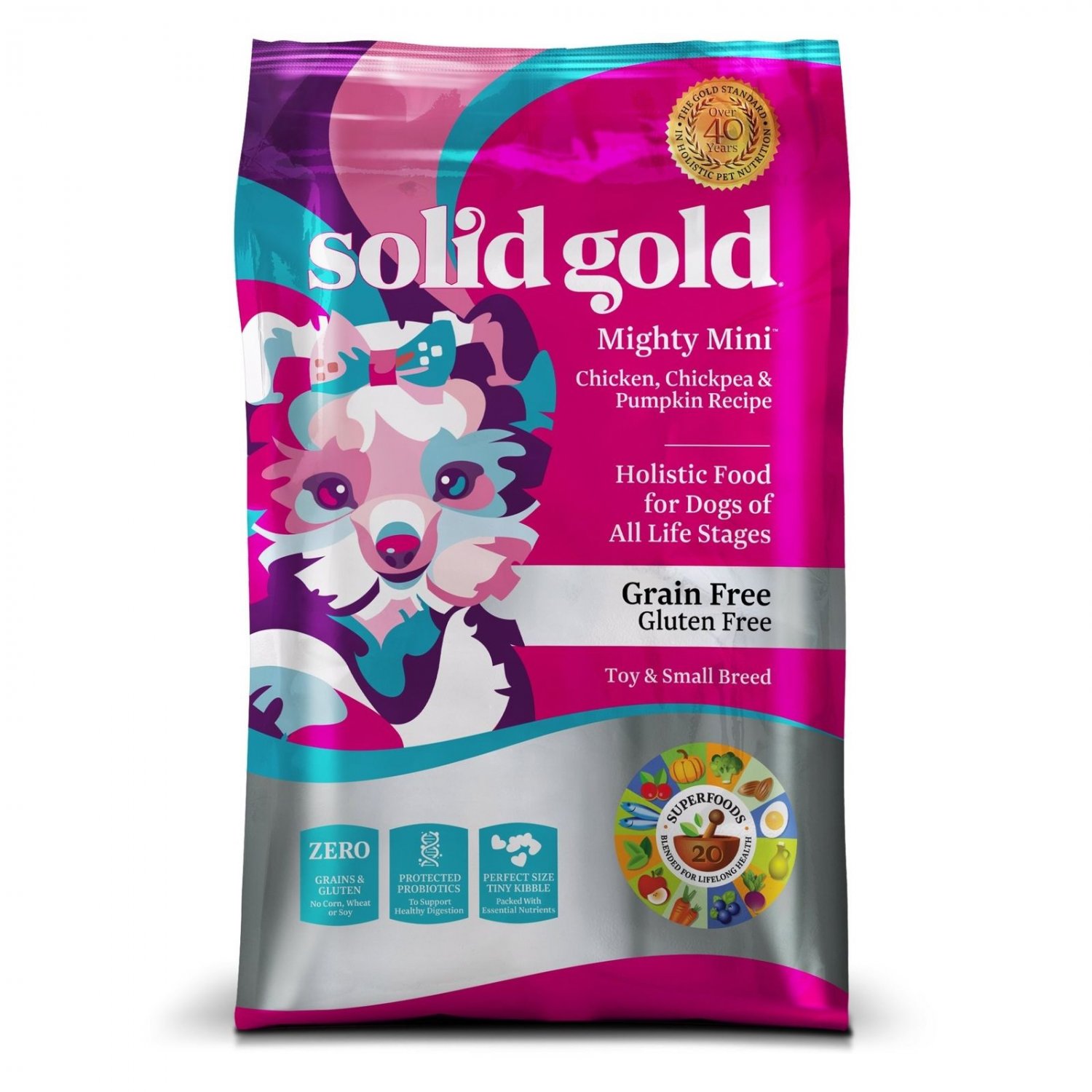 Solid Gold Small & Toy Breed Wet & Dry Dog Food; Mighty Mini GrainFree with