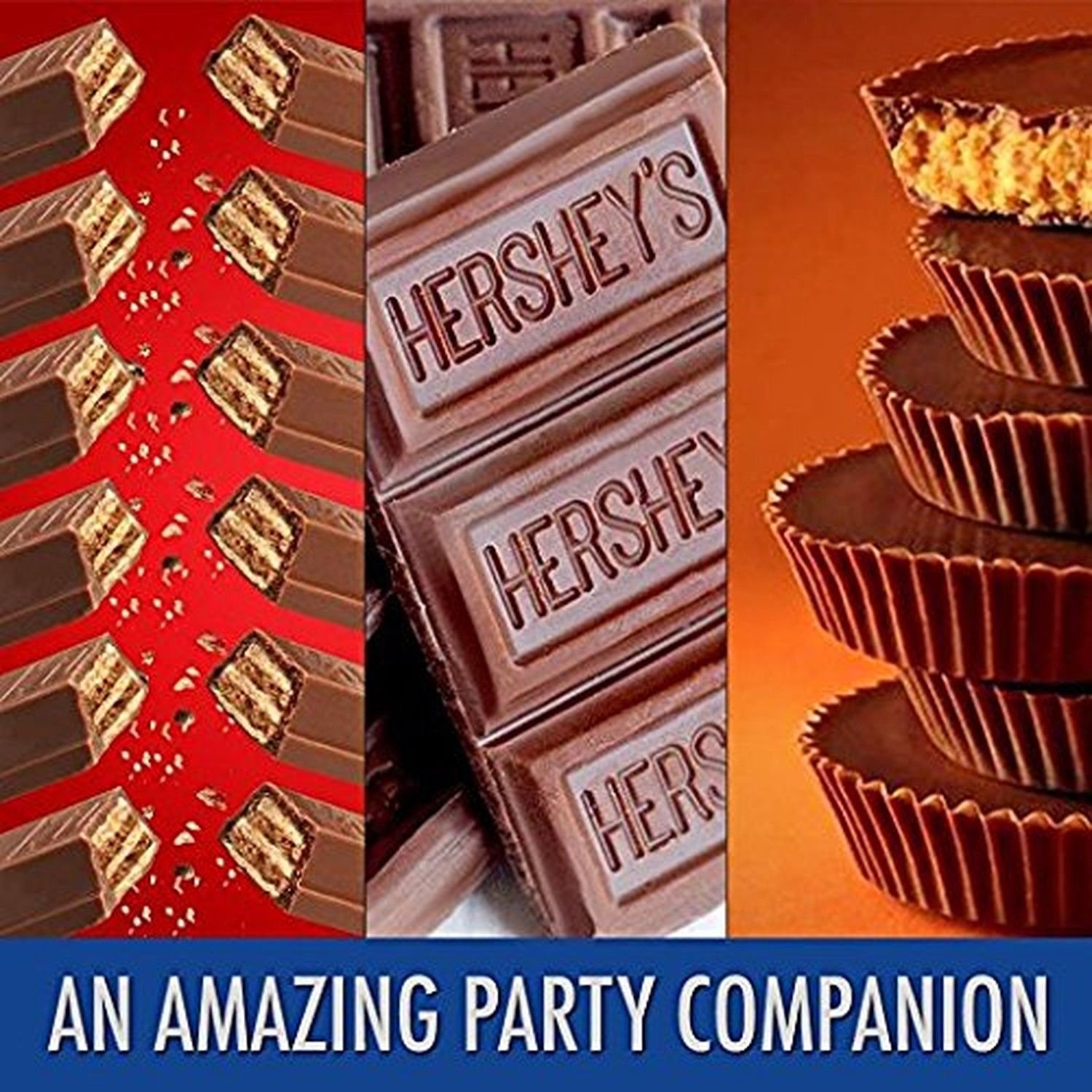 HERSHEY'S Chocolate Candy Bar Variety Pack (Hershey's, Reese's, Kit Kat ...