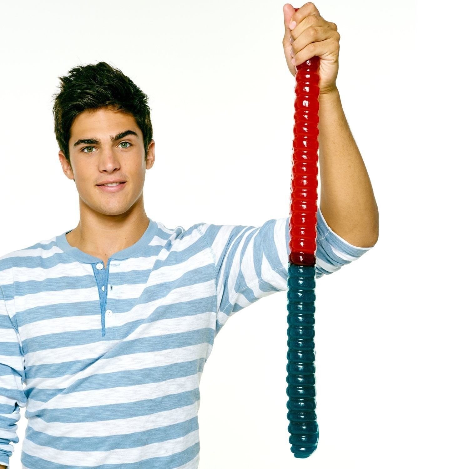 Worlds Largest Gummy Worm Cherryblue Rasberry 9962