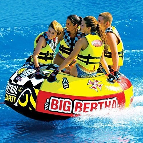 SPORTSSTUFF Big Bertha TOWABLE TUBE, 4 Person Boat Towable WATER SKI TUBE