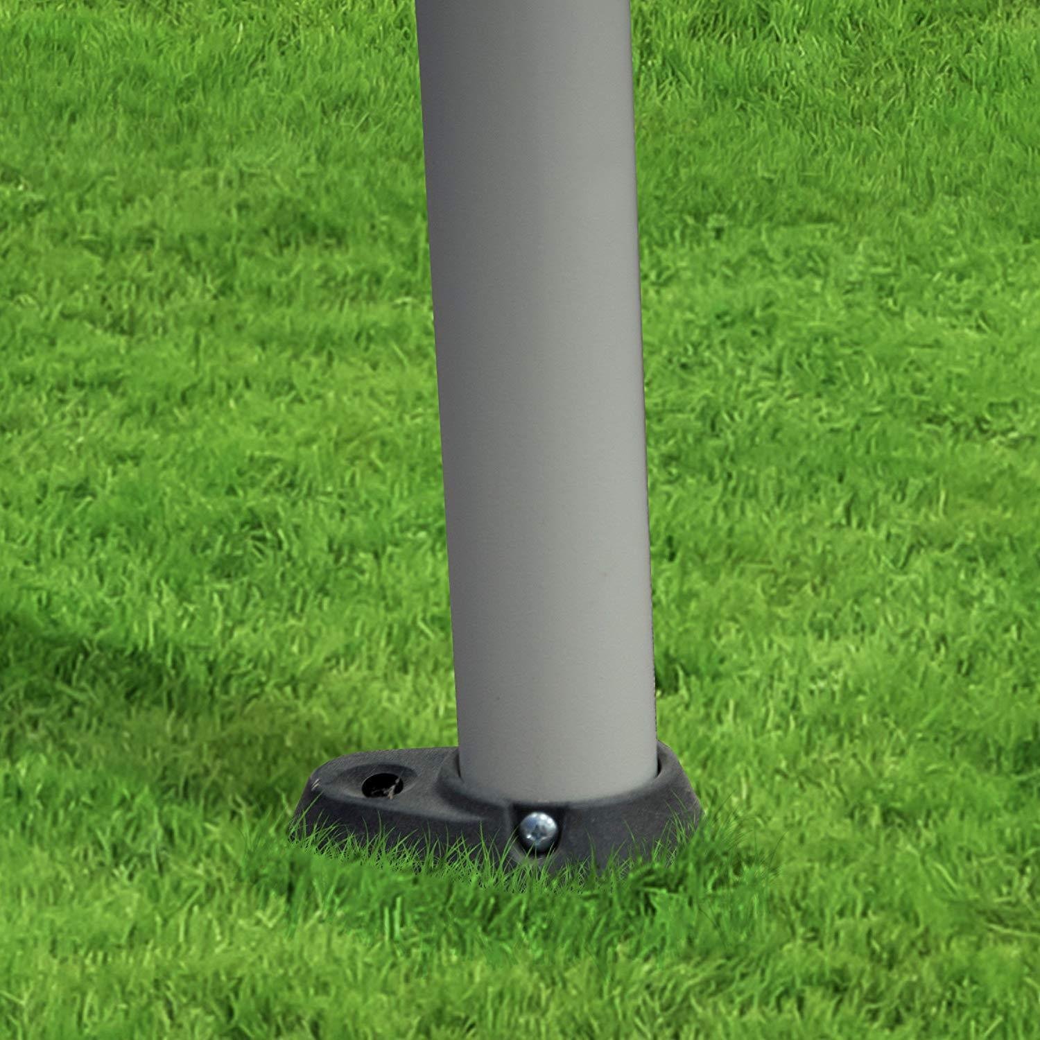 Backyard Discovery Castle Grey Metal Swing Set and Outdoor Playground