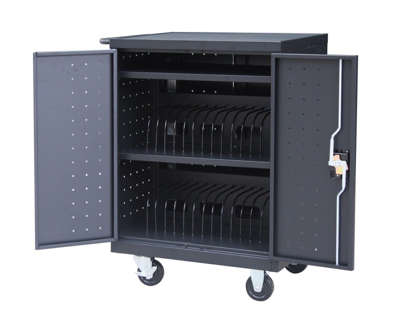Pearington 30 Bay Charging Cart for IPad, Tablets Laptop Computers